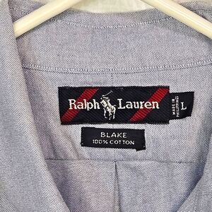 Ralph Lauren Blake Men's Light Denim Blue Short Sleeve Shirt Size L